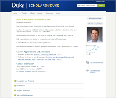 Scholars profile