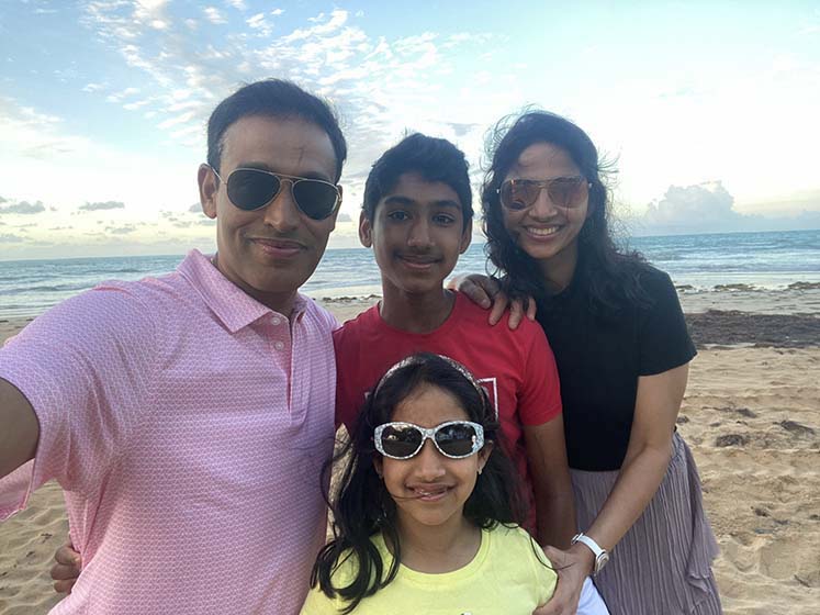 Dr. Narayanan Venkatasubramani and family