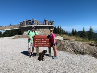 Lisa Rasbach family at Mt. Mitchell