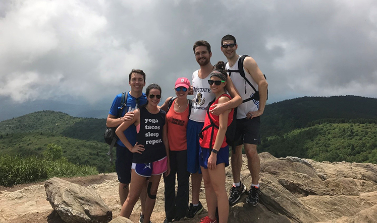 Residents hiking