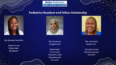 Pediatrics Resident and Fellow Scholarship