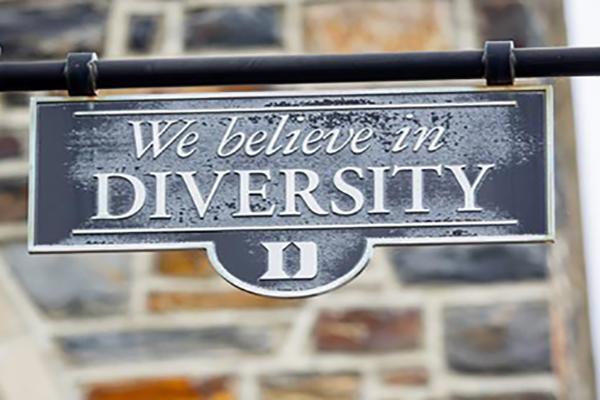 Duke diversity sign