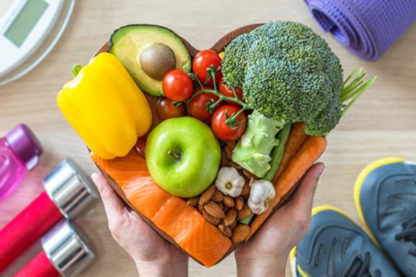 gym and nutrition graphic