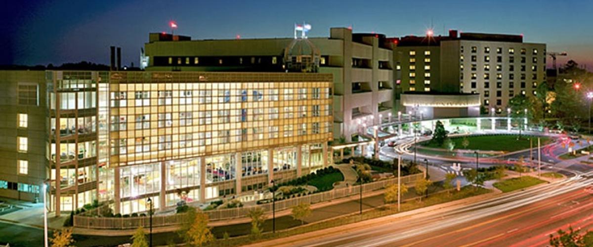 Children's Hospital at night