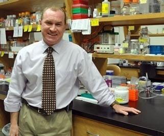 William J. Steinbach in laboratory