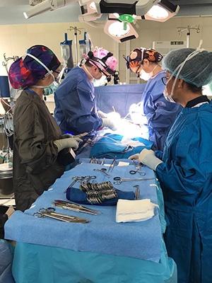 Pediatric surgeons in Bolivia