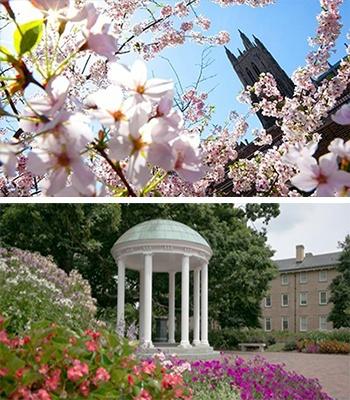 Duke campus and UNC-Chapel Hill campus