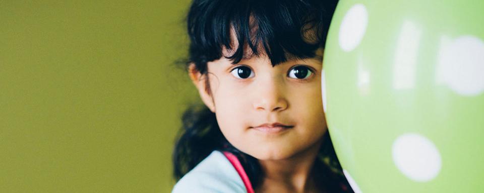 Child with balloon