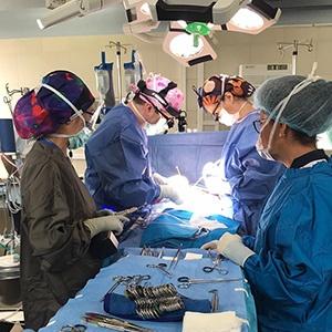Pediatric surgeons in Bolivia
