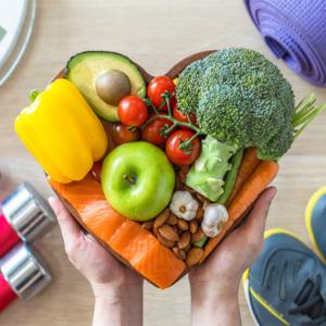 gym and nutrition graphic